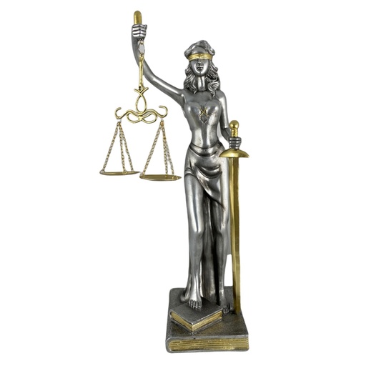 DAMA DE LA JUSTICIA PLATEADA 437-499308