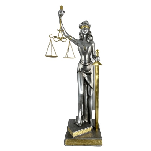DAMA DE LA JUSTICIA PLATEADA 437-499309